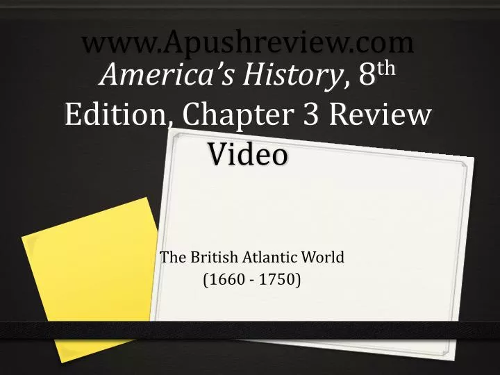america s history 8 th edition chapter 3 review video