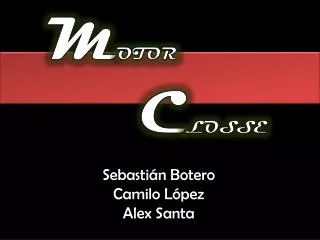 m otor c losse