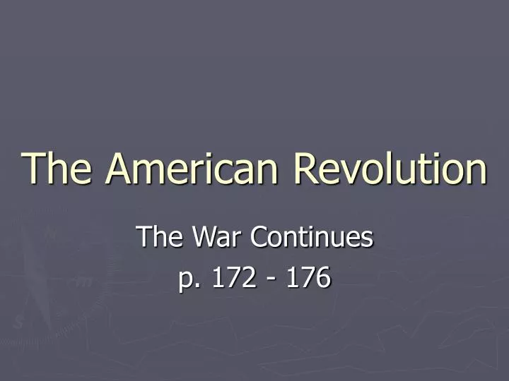 the american revolution