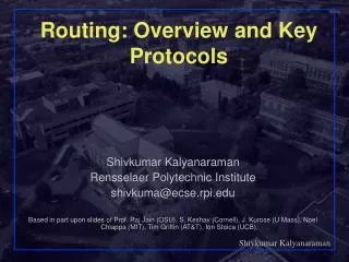 Routing: Overview and Key Protocols