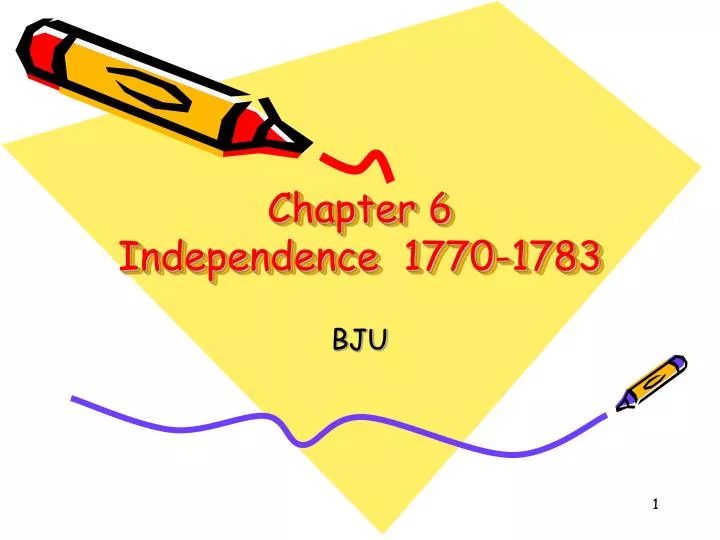 chapter 6 independence 1770 1783