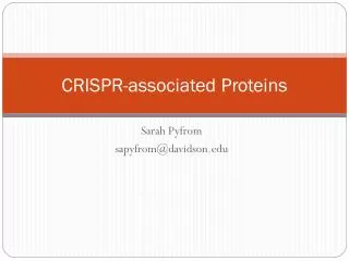CRISPR-associated Proteins