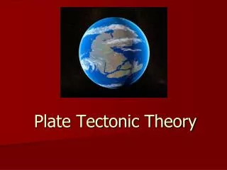 plate tectonic theory