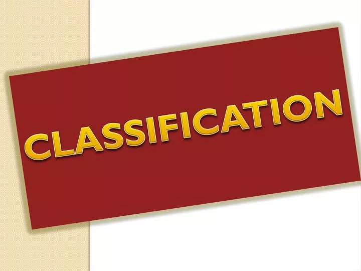 classification