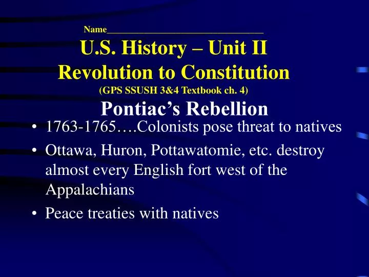 pontiac s rebellion