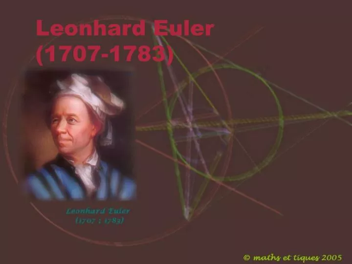 leonhard euler 1707 1783