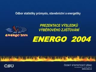 odbor statistiky pr myslu stavebnictv a energetiky