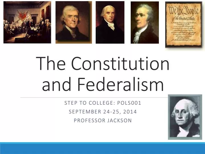 the constitution and federalism