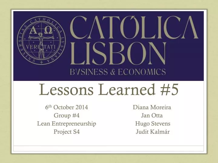 lessons learned 5