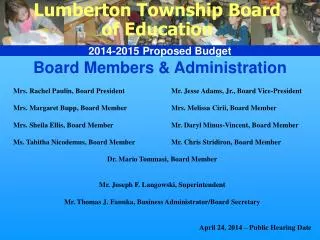 Board Members &amp; Administration