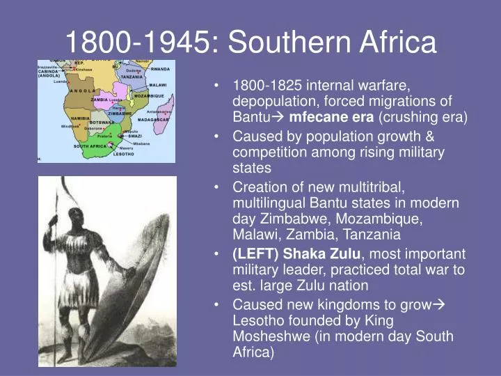 1800 1945 southern africa