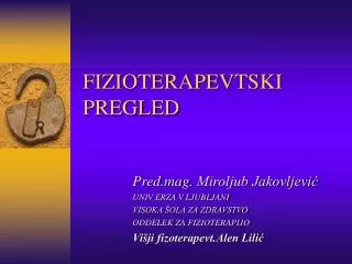fizioterapevtski pregled