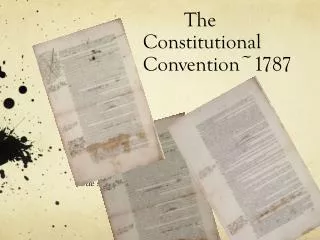 The Constitutional Convention~1787