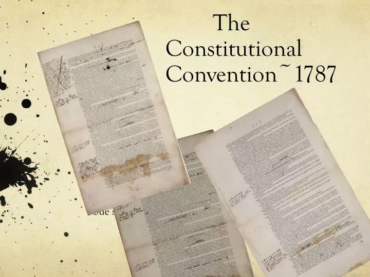 the constitutional convention 1787