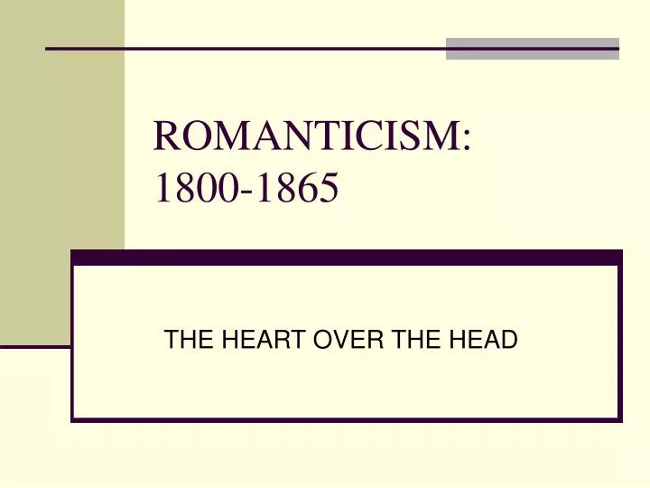 romanticism 1800 1865