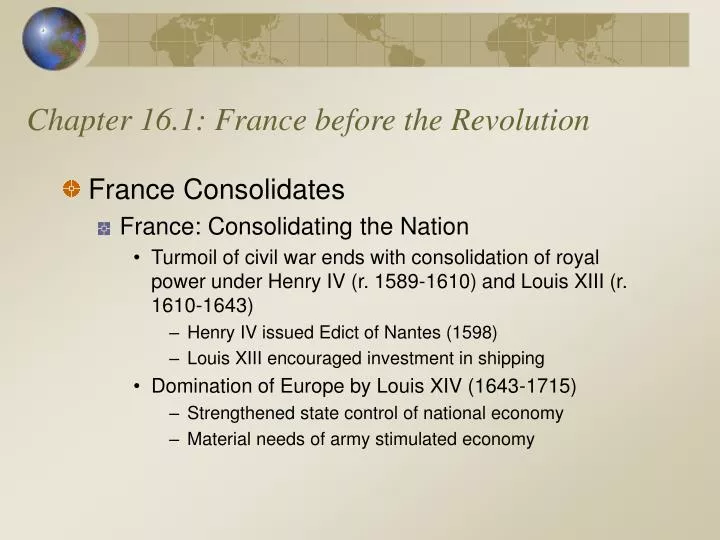 chapter 16 1 france before the revolution