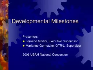 Developmental Milestones