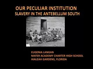 EUGENIA LANGAN MATER ACADEMY CHARTER HIGH SCHOOL HIALEAH GARDENS, FLORIDA
