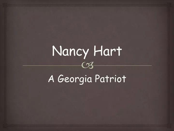 nancy hart