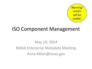 ISO Component Management