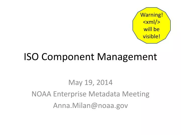 iso component management
