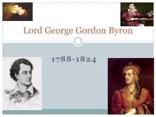 Lord George Gordon Byron