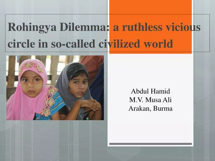 rohingya dilemma a ruthless vicious circle in so called civilized world