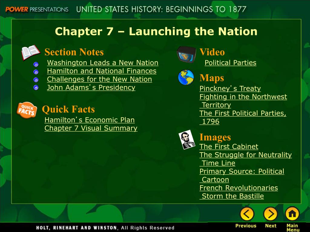 PPT - Chapter 7 – Launching the Nation PowerPoint Presentation, free ...