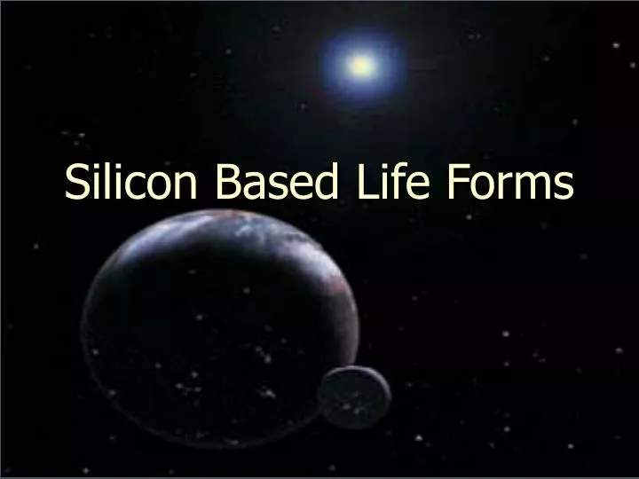silicon based life forms
