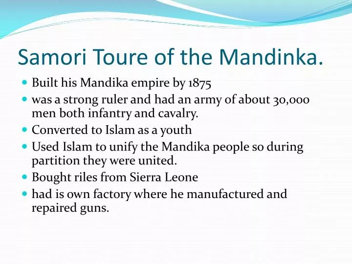 samori toure of the mandinka