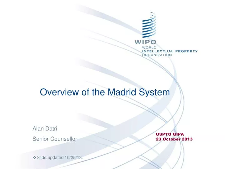 overview of the madrid system