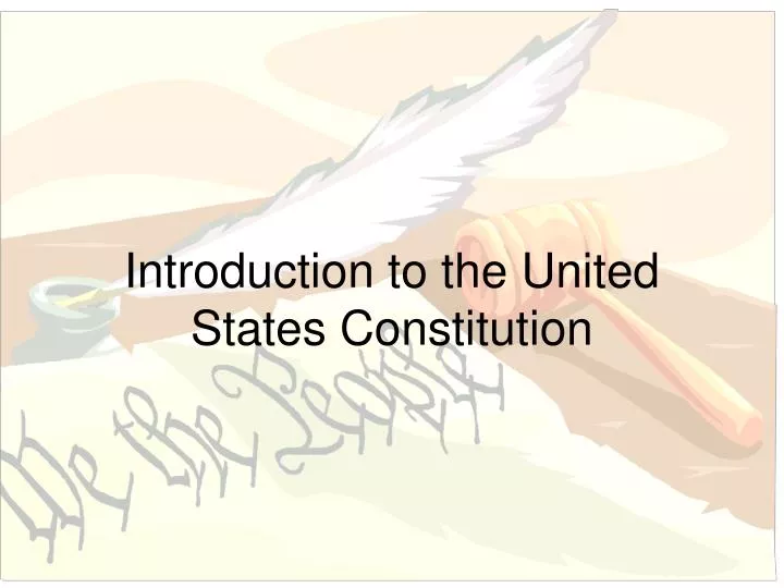 introduction to the united states constitution