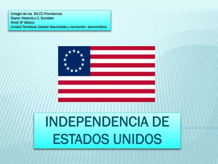 independencia de estados unidos