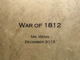 War of 1812