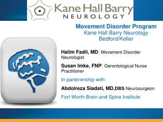 Halim Fadil, MD : Movement Disorder Neurologist