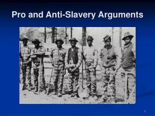 Pro and Anti-Slavery Arguments