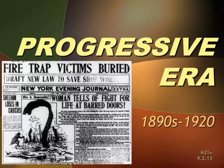 progressive era 1890s 1920