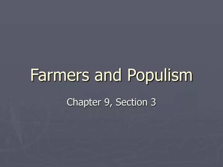 farmers and populism