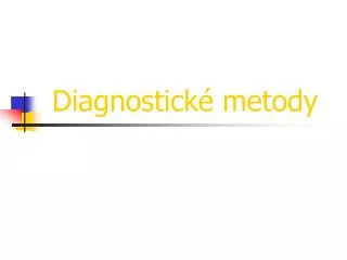 diagnostick metody