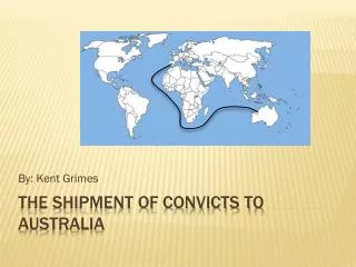 The shipment of convicts to Australia