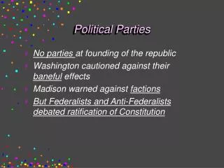 Political Parties