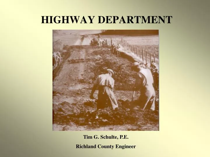 highway department