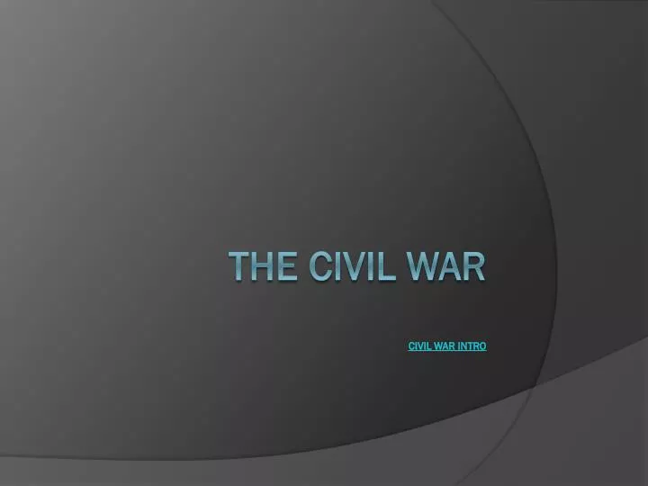 the civil war civil war intro