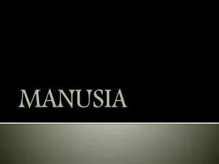 manusia