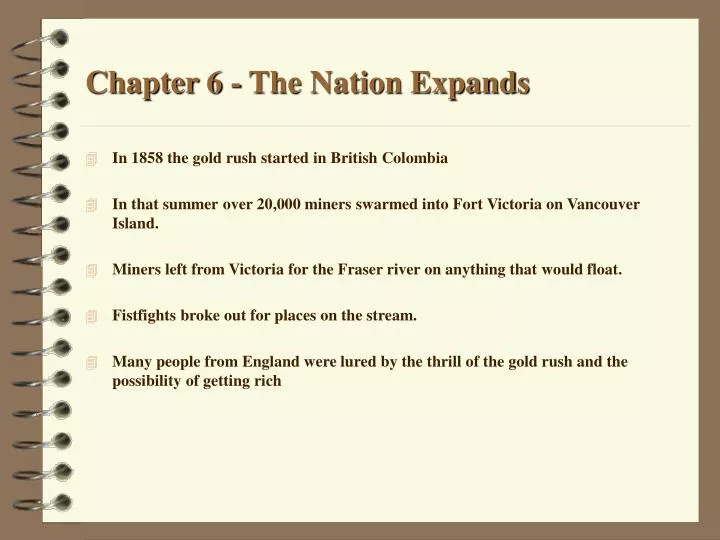 chapter 6 the nation expands
