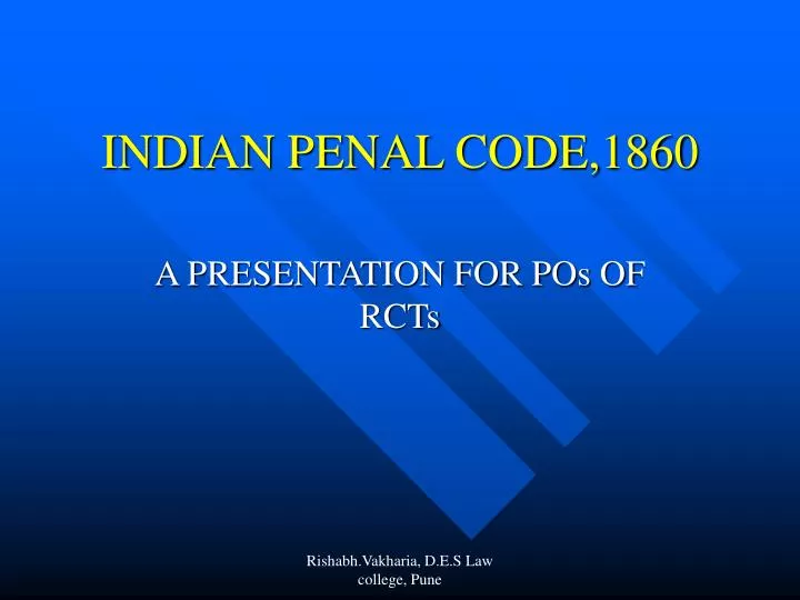 indian penal code 1860