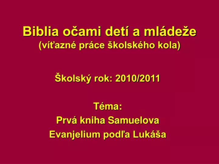 biblia o ami det a ml de e v azn pr ce kolsk ho kola