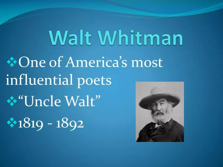 walt whitman