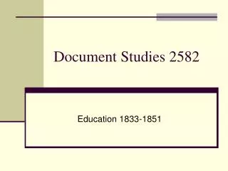 Document Studies 2582