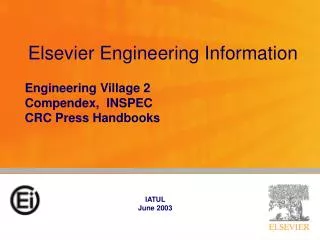 Elsevier Engineering Information